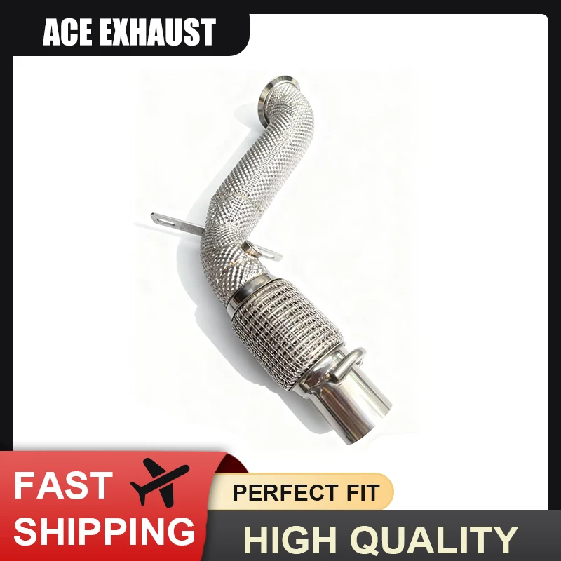 

ACE High Quality Exhaust Pipe for BMW F30 N13 316 318 118i Stainless Steel Downpipe With Heat Shield Tuning Auto Part Exhaust