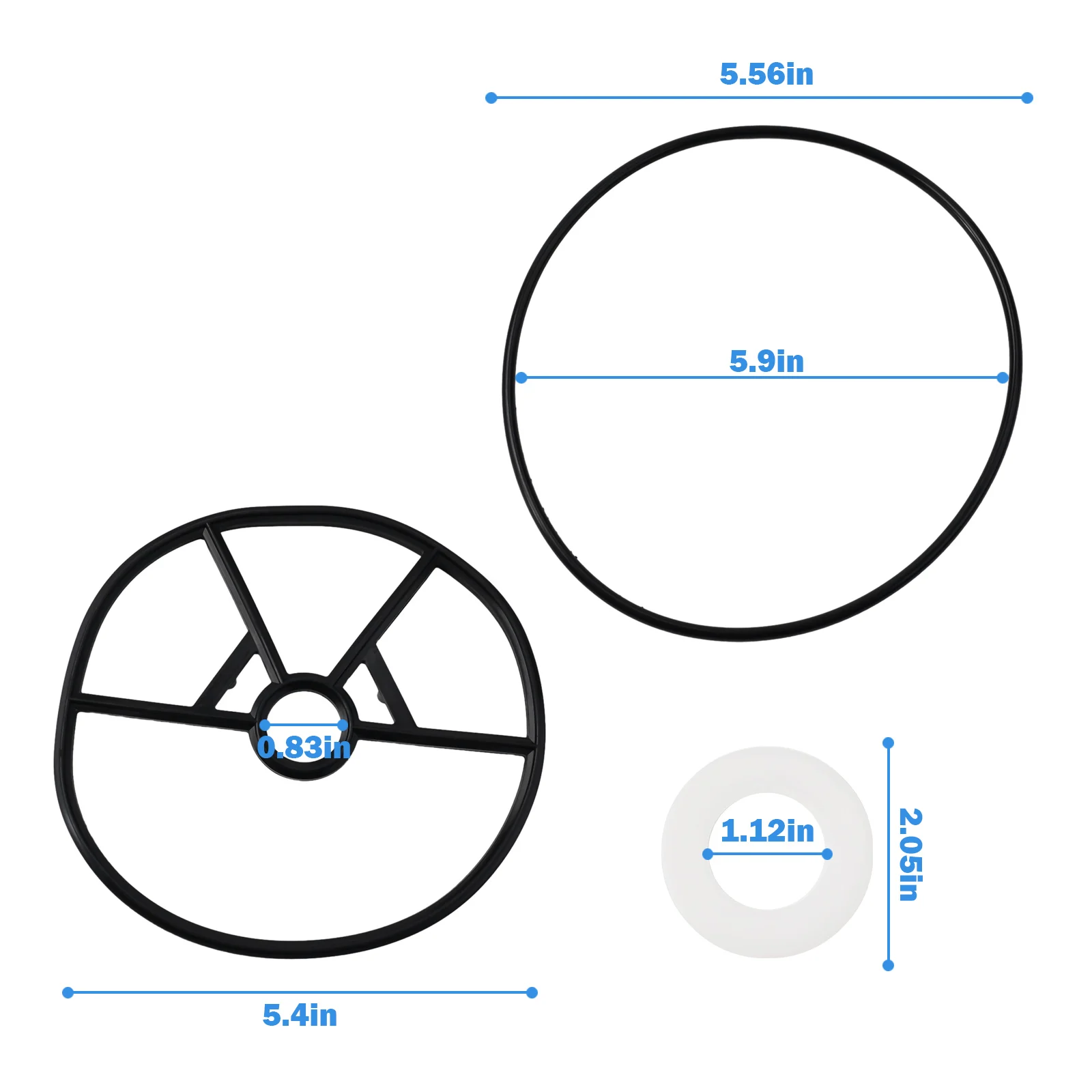 Rebuild Kit for Hayward XL 1 1/2 Multiport Valve SP714T SPX0714CA Includes SPX0714L SPX0714T SPX0710Z16 Components