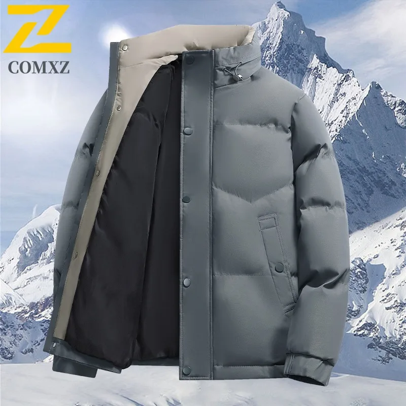 

COMXZ Luxury Men Padding Coat 2025 Fashion Outdoor Mountaineering Windproof Coat Casual Street Style Windproof Autumn Garment
