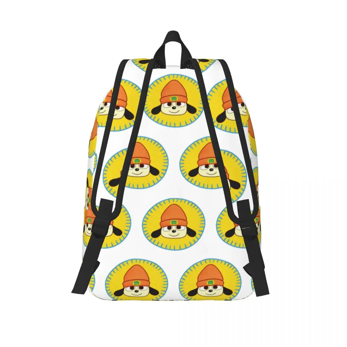 PaRappa The Rapper Patch Student Backpack School Bag Hiking Travel Daypack for Men Women Fashion Bookbag Shoulder Bags