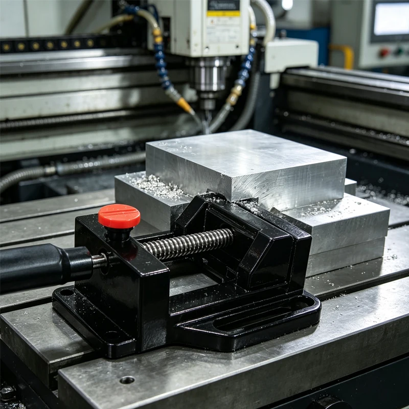 QGG Precision Parallel Jaw Vise LY Manual Screw Flat Vice, Workholding Clamp for CNC Milling, Drilling & Carving Machines