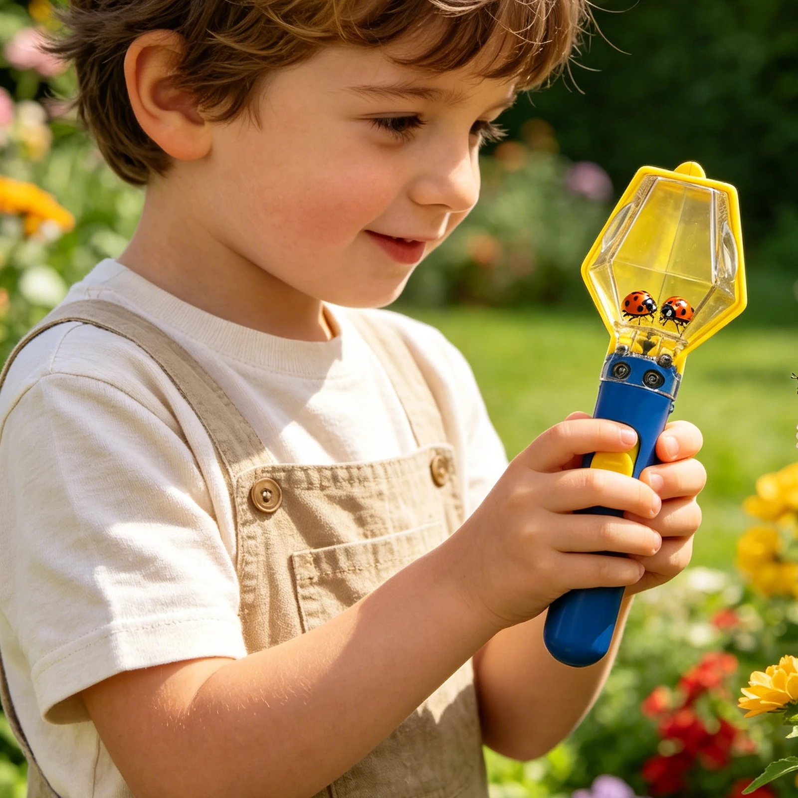 STEM Educational Exploration Tool Quick-Release Design Bugs Observation Container with Magnifying Glass for Nature Adventure