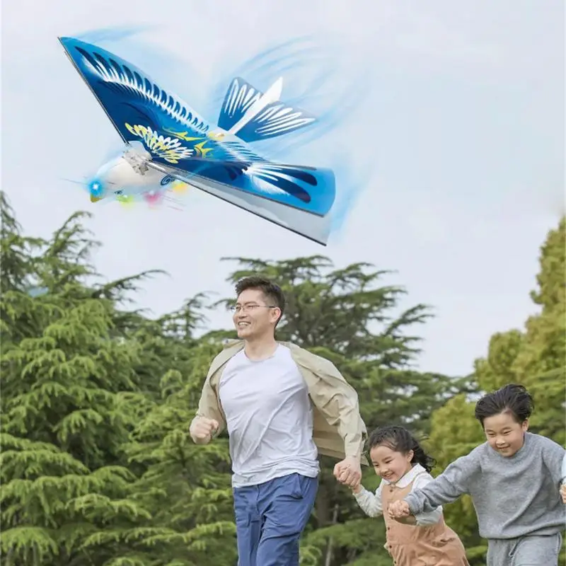 Juguete de pájaro volador eléctrico para niños, juguetes de pájaros voladores para niños, aviones de juguete de Control remoto de arranque interesantes para niños y adultos