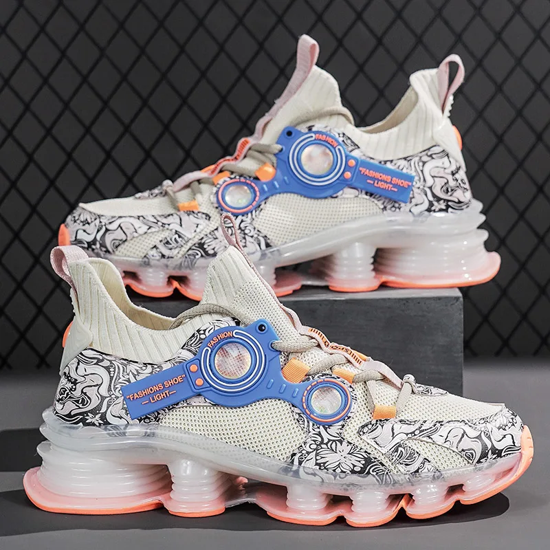 

Modern Classic: Men's Lightweight Walking Sneakers with Enhanced Flexibility