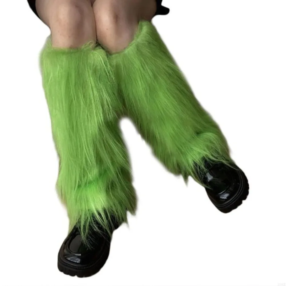 

Harajuku Style Faux Fur Furry Leg Warmers Japanese Style 40cm Long Tube Sock Kawaii Sweet Warm Knee Sleeve Women
