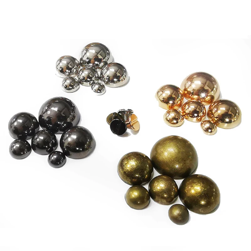 10pcs Dome Rivets Screws Round Head Studs Punk Spots Garment Leather Craft Belt Wallet Decoration Parts 8/10/12/20mm