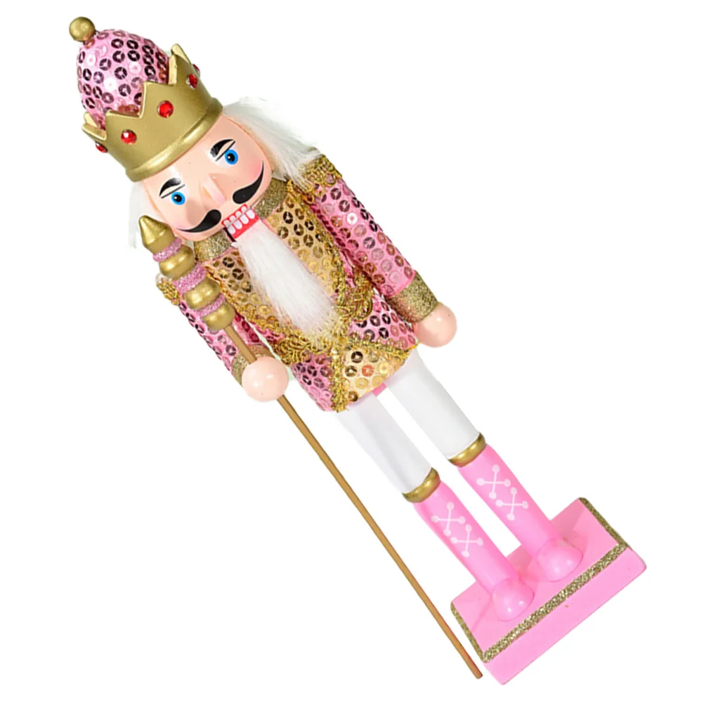

Nutcracker Decor Wooden Ornament Unique Cute Design Exquisite Craftsmanship Long-Lasting Elegant Charm Party Room