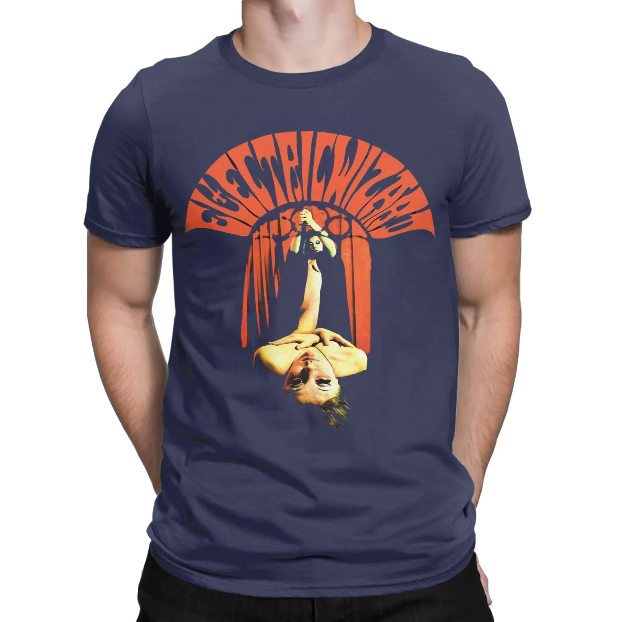 Funny Electric Wizards Metal Band T-Shirts for Men Crew Neck 100% Cotton T Shirt  Short Sleeve Tees Plus Size Tops