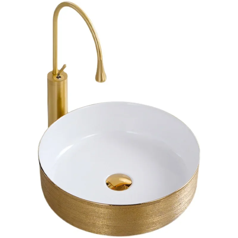 

Бытовая раковина, круглая керамическая раковина, раковина для ванной комнаты, балкон