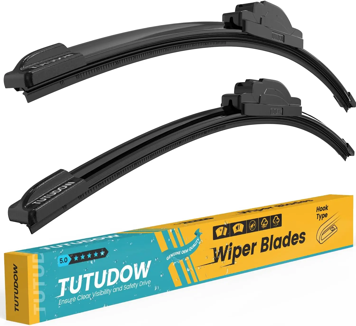 

Лобовое стекло Exceed OEM-качества, 24 + 18 дюймов, максимальная всесезонная производительность, идеальная замена