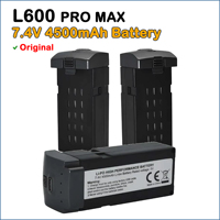 LYZRC L600 Pro Max Original Battery Spare Part 7.4V 4500mAh 28min Fly Life Time for GPS Brushless Drone L600PROMAX 1/2/3PCS