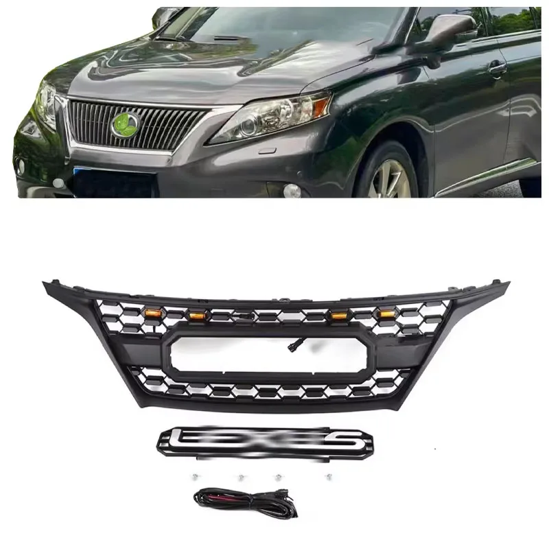 

For 2009-2012 Lexus RX270 RX350 Grille Upgrade with Light Bumper Grille LED Light Grille Spoiler