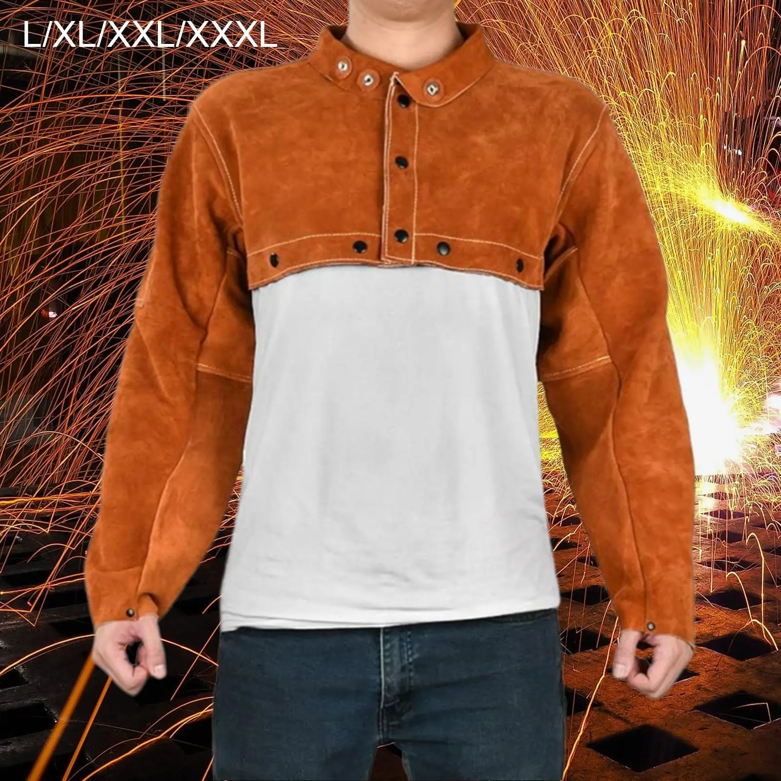 Welding Cape Sleeve Fire Retardant Multipurpose Long Sleeves for Construction Torch Work Manufacturing Automotive Welding