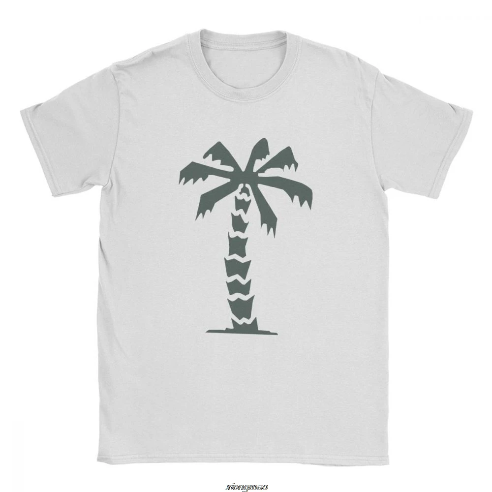 Men T-Shirts Wehrmacht Africa Korps Palm Tree Crazy  Tee Short Sleeve T Shirts Crew Neck Clothes Classic Plus Size Tops