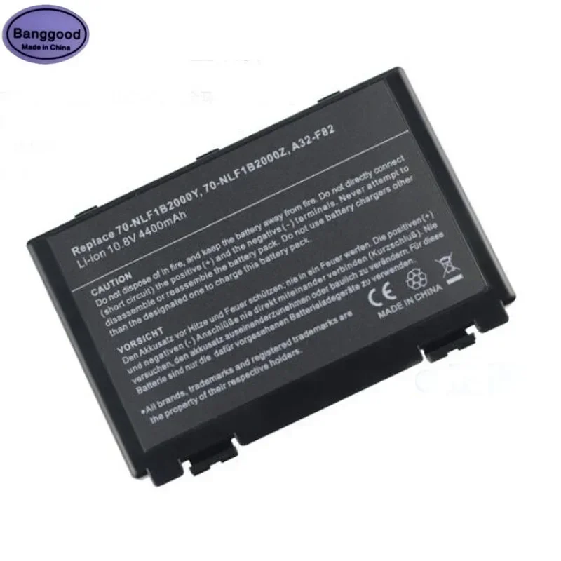 4400mAh A32-F82 70-NLF1B2000Y 70-NLF1B2000Z Laptop Battery for ASUS A32-F5 F5C F5R F5RL F5SL F5V X50 X50M X50GL X50RL X50V X59SL