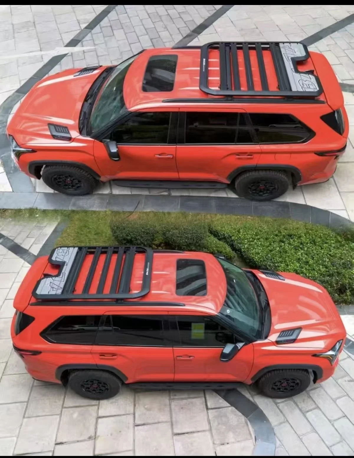 KQX Aluminum Roof Rack Platform For Toyota Sequoia 2001-2026 Cargo Carrier With Anti-Slip Surface For Luggage/Camping Gear