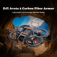 For DJI Avata 2 Full Carbon Fiber Aluminum Alloy Armor Lightweight Anti-Fall Protection Drone Guard Armor Combo Accessories Set