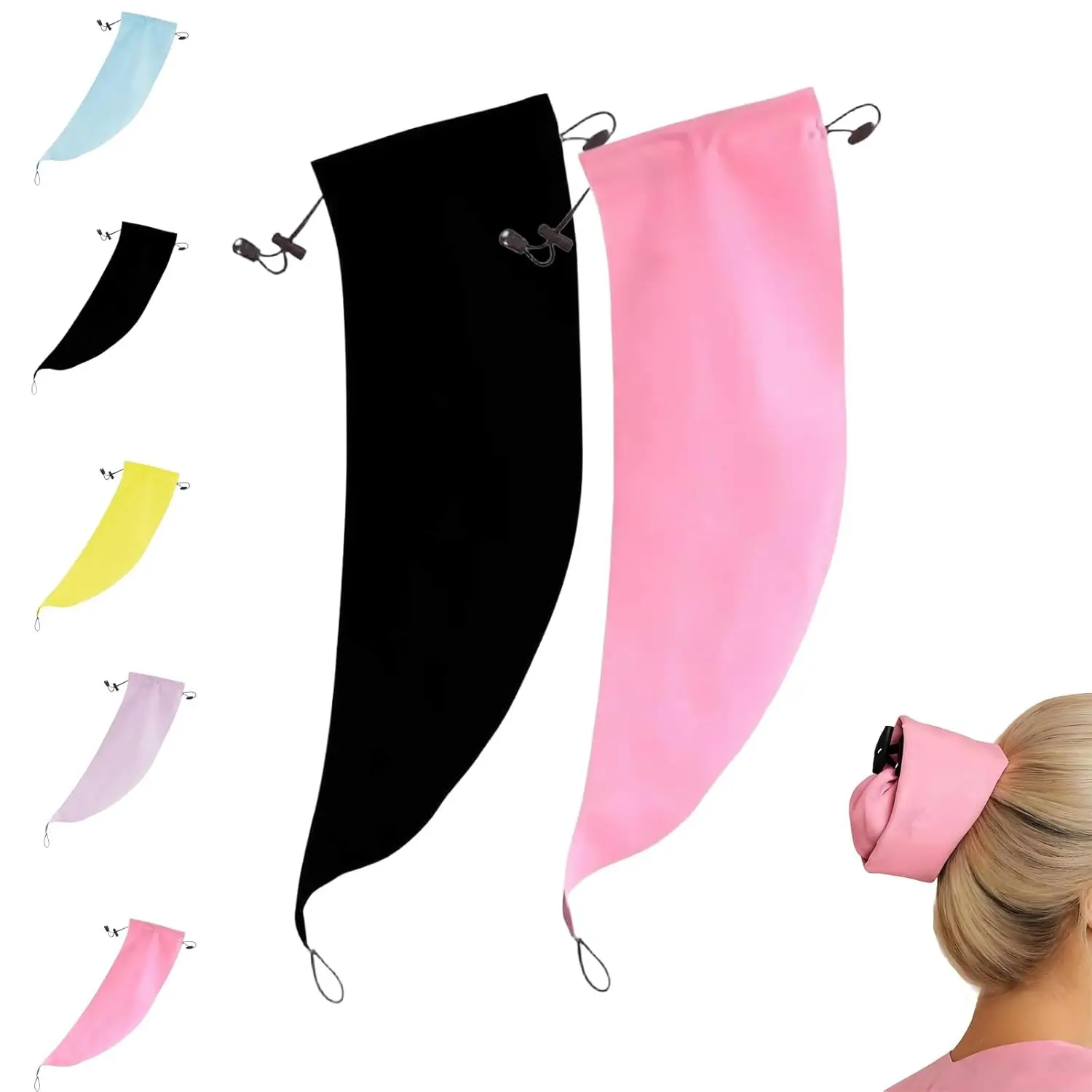 قبعة دش لغسل التاج، أساور شعر مقاومة للماء للشعر الطويل، قبعة استحمام قابلة لإعادة الاستخدام لغسل الضفائر، تحديث جذور الشعر بسرعة #1