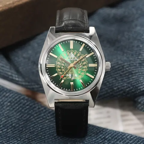 Shanghai 36MM Hand-Wind Mechanical Watch 7120 Waterproof Mechanical Hand Wind Watch for Men Wholesale