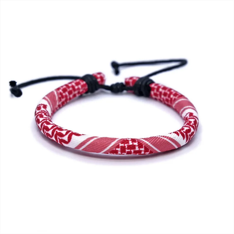 Meetvii New Multicolor Weave Bracelets Handmade Wave Point Traditional Patterns Arabic Scarf Style Bracelet Drop shipping