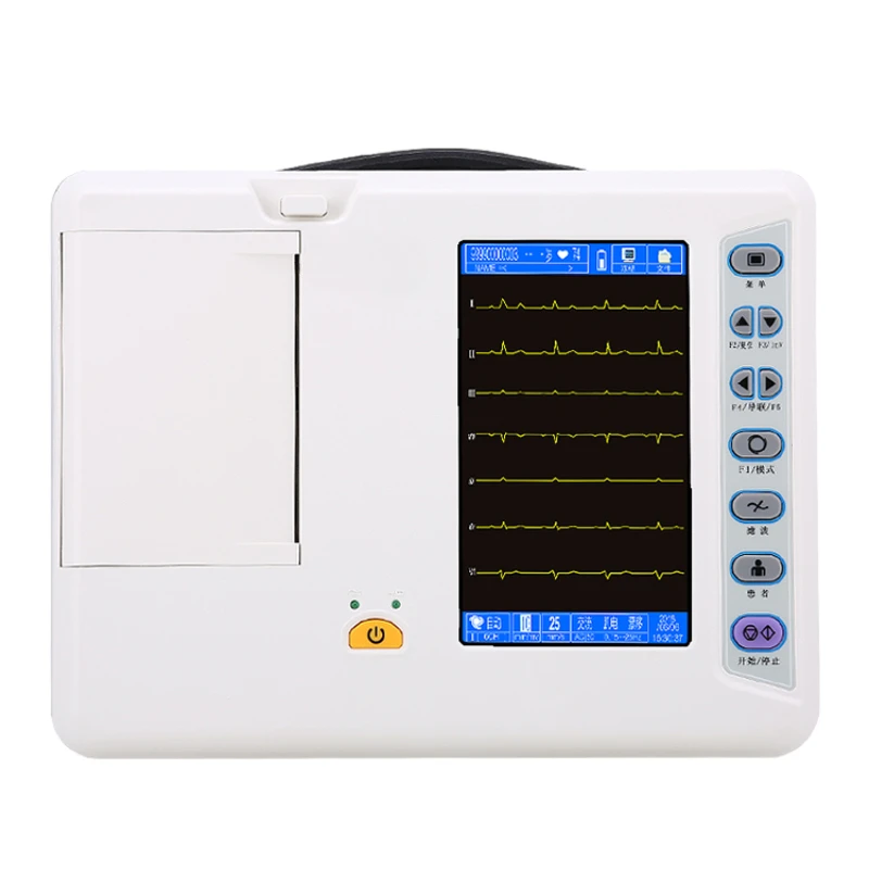 

Electrocardiogram detector portable pet three six channel 7-lead all-in-one machine