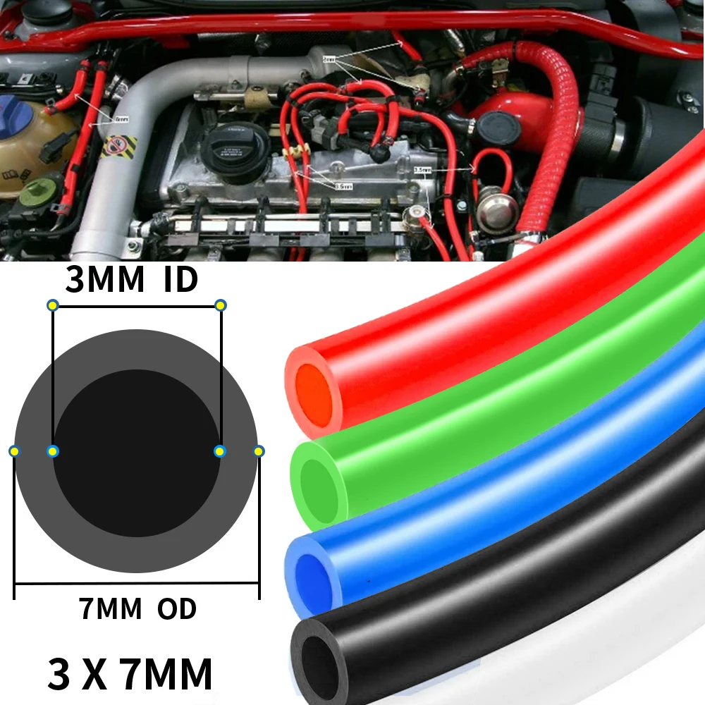 1M Universal Silicone Vacuum Tube Hose Silicon Tubing 6x11mm Racing Coolant Line Pipe Auto Parts Blue