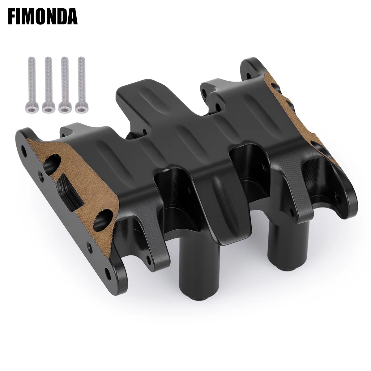 Black Brass Skid Plate Counterweight for 1/30 RC Crawler Car Axial SCX30 Upgrade Parts