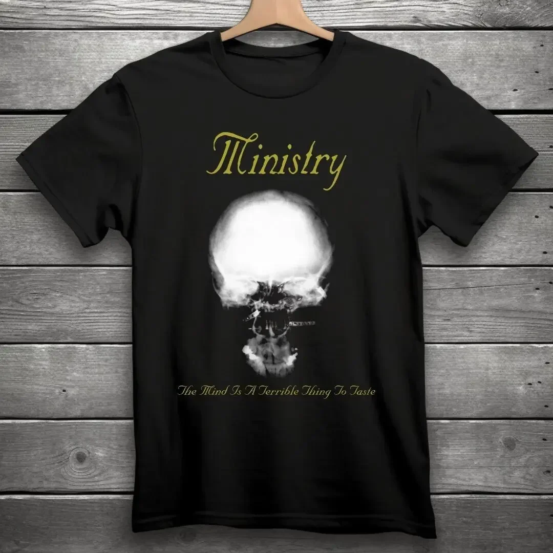 Ministry Industrial Metal Rock Band T-Shirt Black