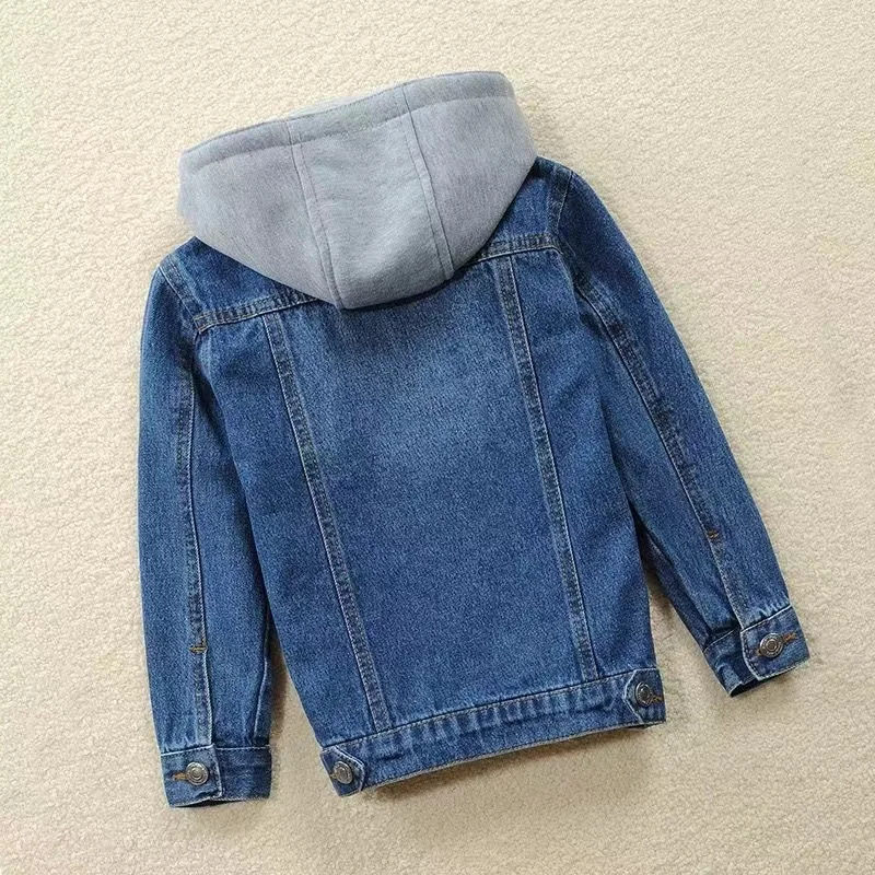 Children\'s Clothing Teenage Boys Jacket Teenage Sports Denim Jacket Spring and Autumn Fashion Boy Clothing Jacket Kids