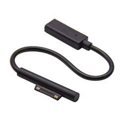 USB Type C PD Charging Cable For Microsoft Surface Pro 4 5 6 Go DC Plug Power Adapter Converter Laptop Charger Cable 0.2m 15V 3A