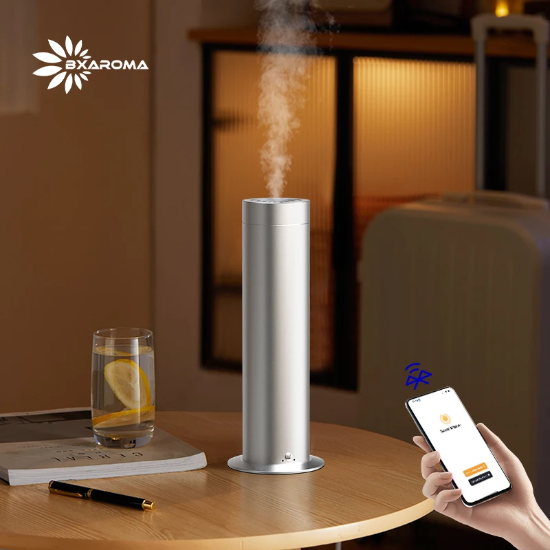 150ml Hotel Tower Diffuser Aroma Scent Machine App Controlled Silent Oil Leak Free Factory Direct Sale 1 Year Warranty