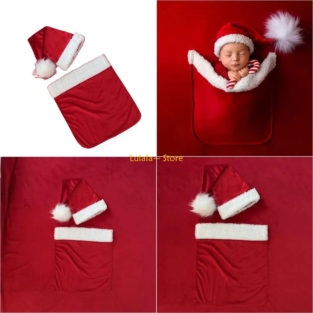 

Y4QA наряд для фотосессии, аксессуар для рождественской фотосессии, мягкий удобный полиэстер