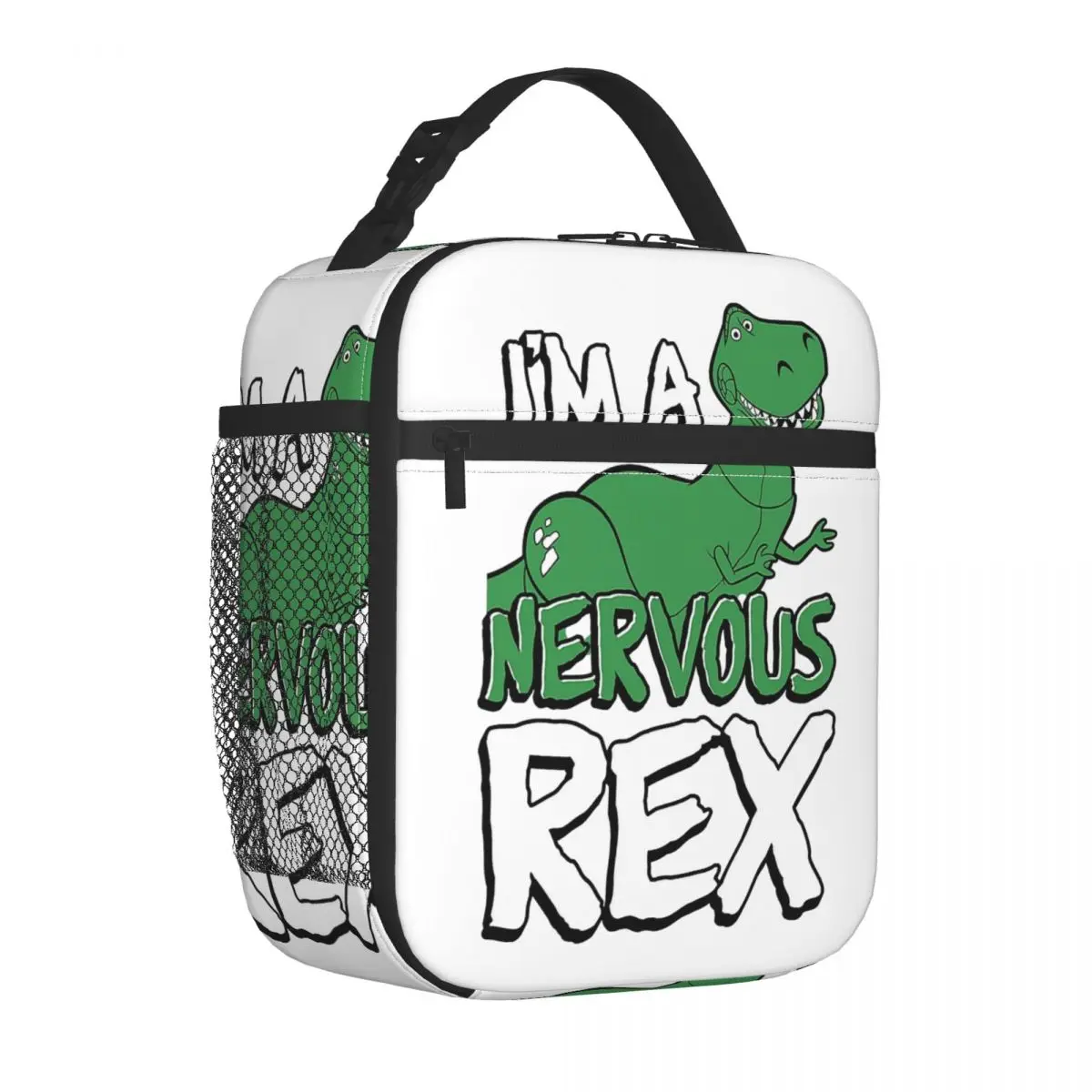 Nervous Rex Toy Story Woody Insulated Lunch Bag Cooler Bag Reusable Cartoon Portable Tote Lunch Box Bento Pouch College Outdoor