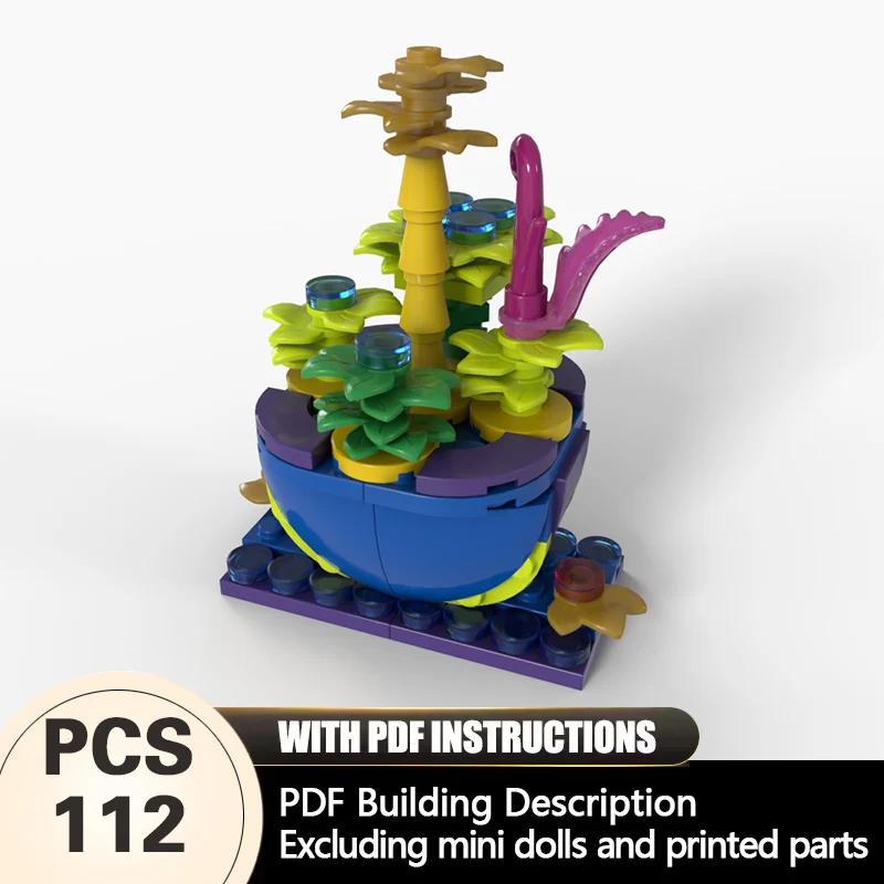 

Creators Plant Series Model MOC Building Bricks Small Flower Pot Modular Technology Gifts Holiday Assemble Children Toys Suit