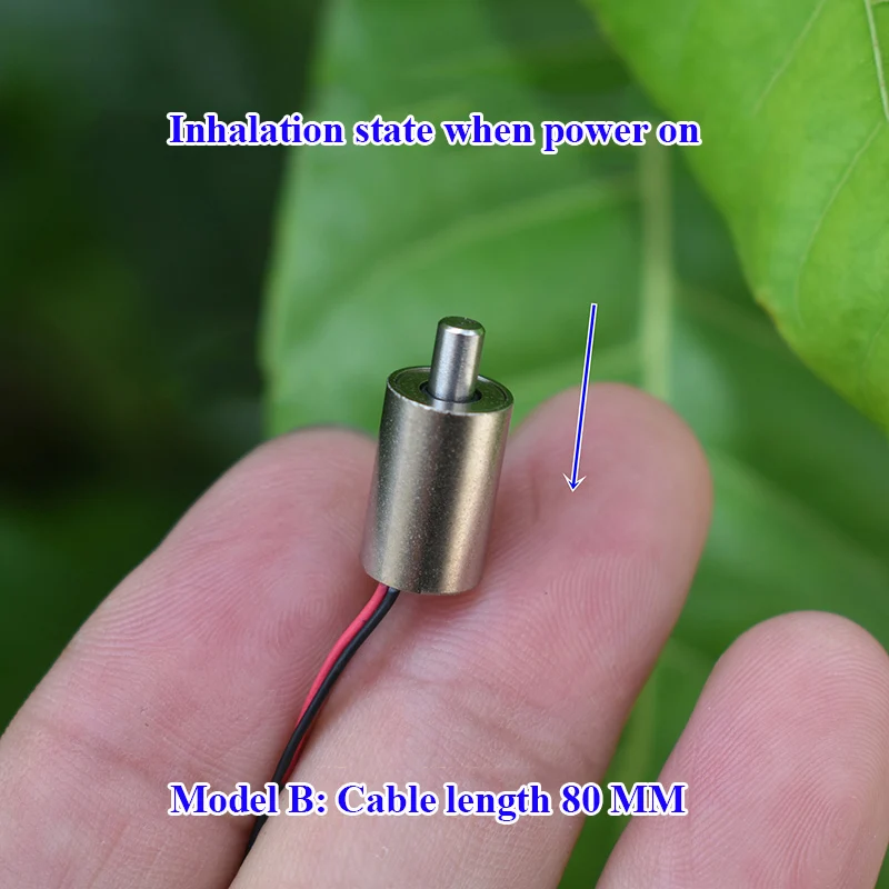 DC 3V 3.7V 5V Mini 8MM Zylindrischer Saugtyp Push-Pull Linearer Solenoid-Elektromagnet Zylinder DIY Fingerabdruckschloss – Detail 9
