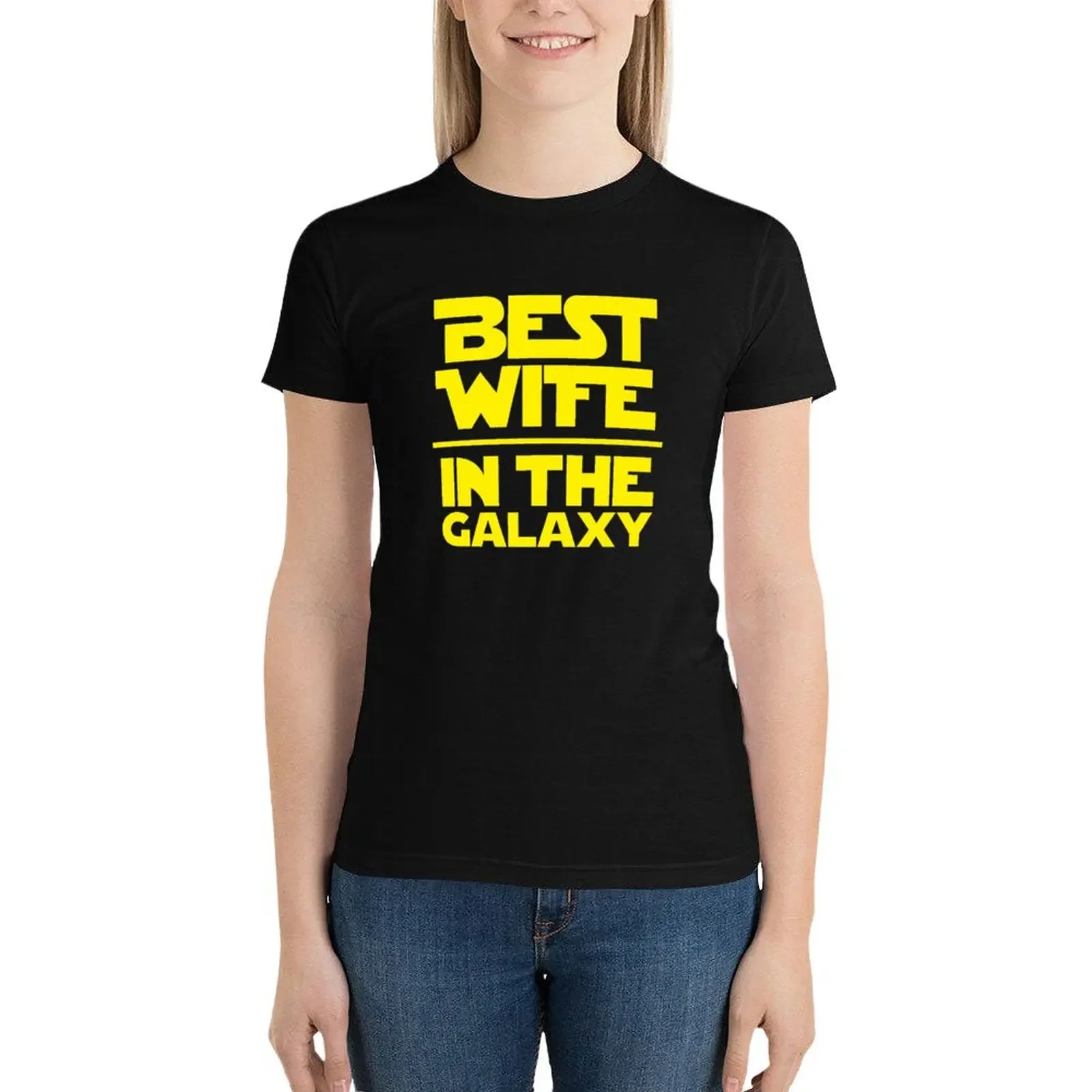 Best Wife in the Galaxy T-Shirt oversized summer clothes t-shirt dress for Women long