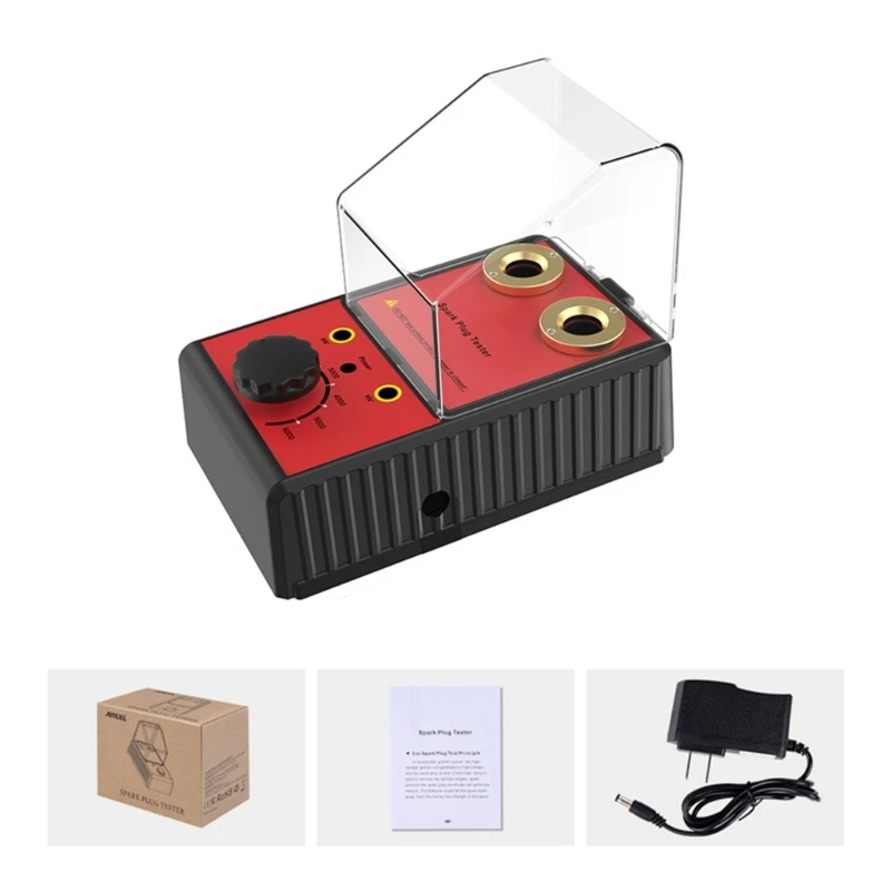 

Car Tester Ignition Testers Automotive Diagnostic Tool Double Hole Analyzer for 12V Vehicle