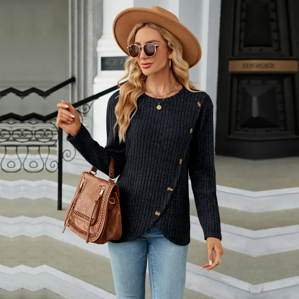 

Women's Sweater Knitwears Korean Popular Woman Clothing Knit Pullovers for Women Green Long Sleeve Top Clothes Trend 2024