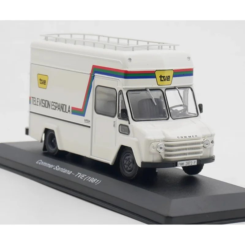 

IXO Diecast 1/43 Scale TVE 1981 Spanish Television Santana Van Model Alloy Collection Gift Decoration