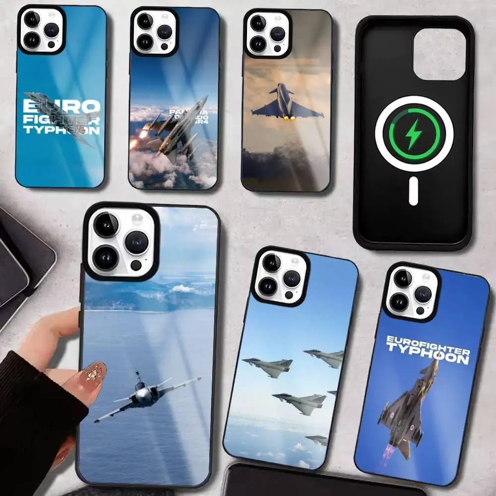 

Fighter Eurofighter Typhoon Phone Case For iPhone17,16,15,14,13,12,11 Plus,Pro Max Magnetic For Magsafe Wireless Charging