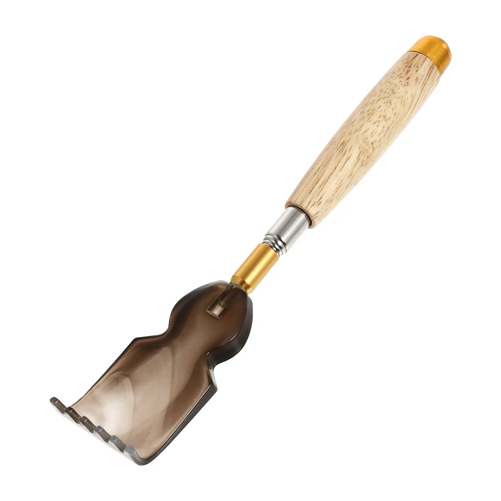 

1pc Back Scratcher Brown Thickened Handheld Tool For Itching Relief Portable Body Scratching Device Home Use Anti Itch