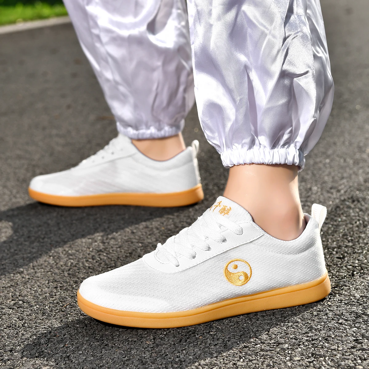 

Martial Arts Shoes Suitable for Both Men and Women Taekwondo Shoes Traditional Chinese Tai Chi Kung Fu Performance Competition