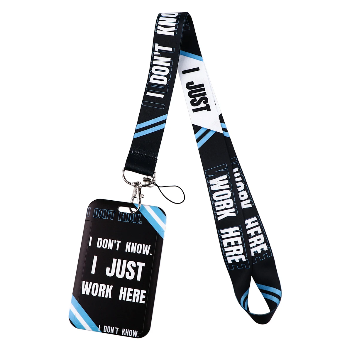 Funny Phrases Lanyard Card Holder Neck Strap for key ID Card Phone Straps Badge Holder DIY Hanging Rope Key Ring Accessories 