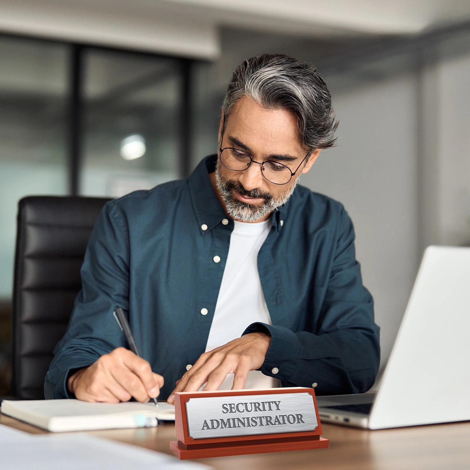 12Pcs Blank Name Plates Engraved Metal Name Plate Laser Strong Adhesive Nameplate Anodized Aluminium Custom for Signs DIY Crafts