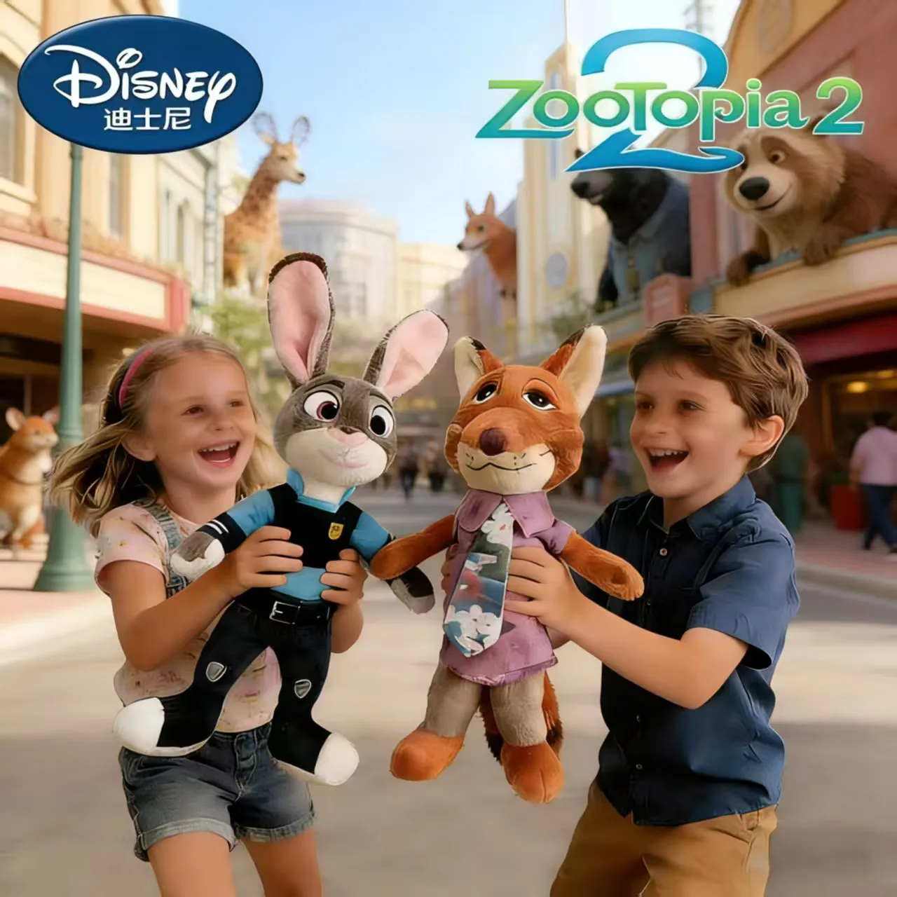 di grandi dimensioni Cartoon Anime Movie Zootopia Peluche Fox Nick Coniglio Judy Doll Animali di peluche morbidi Giocattoli Regali di Natale per bambini