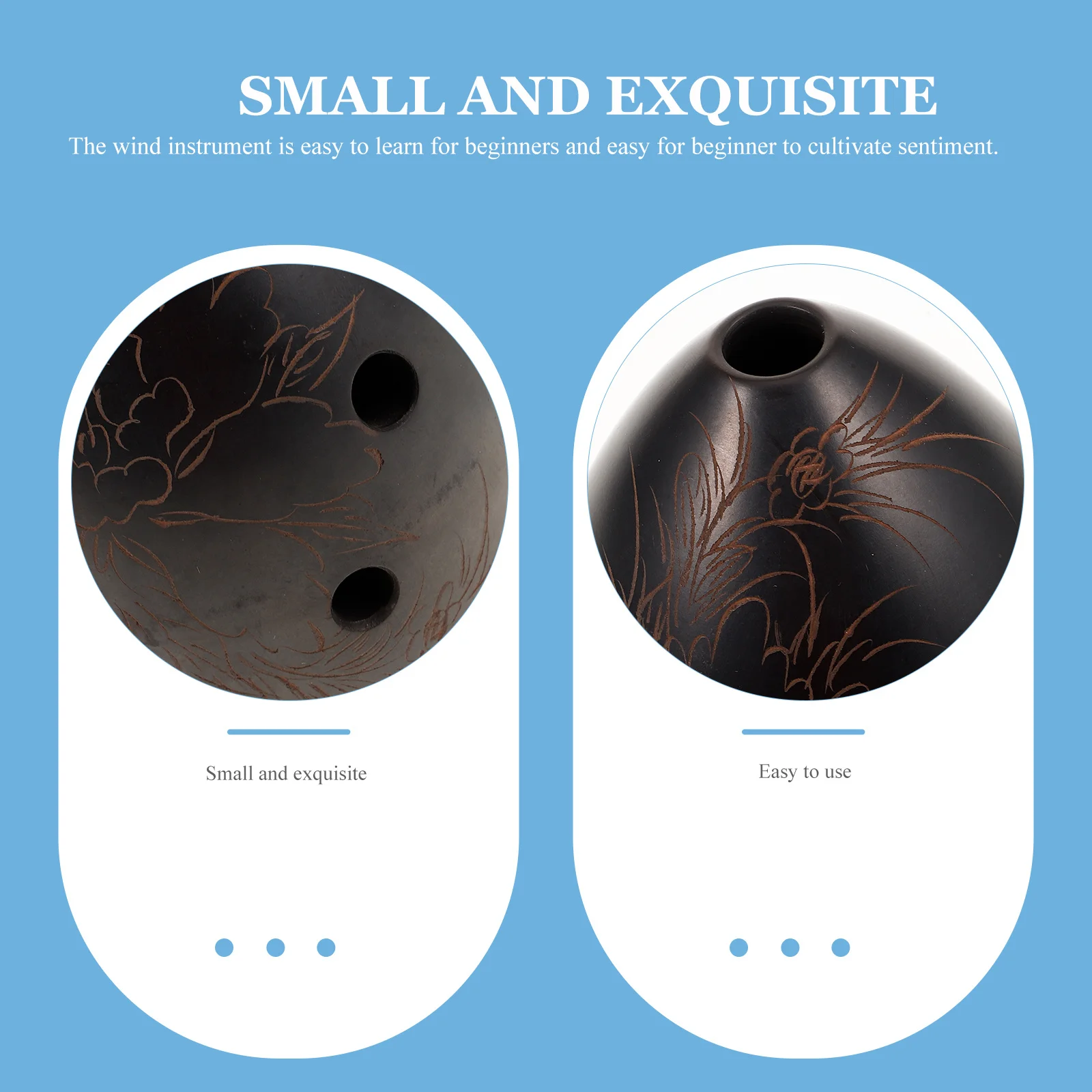 1セット8穴梨型旬陶器携帯用管楽器子供初心者向け簡単学習ギフト8穴旬楽器
