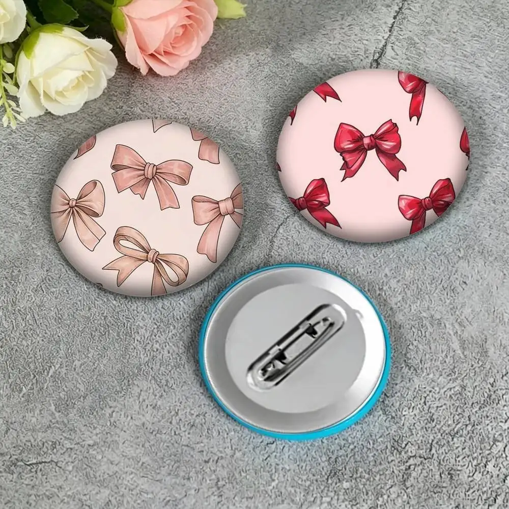 Fashionable bowknot 25mm 32mm 44mm 58mm 75mm Brooches Badges Pins for Accessories Gift