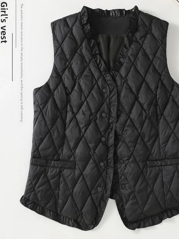 軽量で暖かい Fce ベスト レディース ファッション 秋冬新作 インナー ウェア アウター ウェア コットン ダウン ジャケット コート