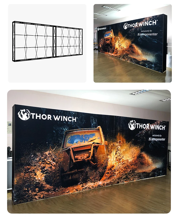 10ft 20ft المحمولة SEG الخلفية المنبثقة العرض التجاري المعرض التجاري الحدث معرض عرض النسيج خلفية خلفية الجدار الخلفي