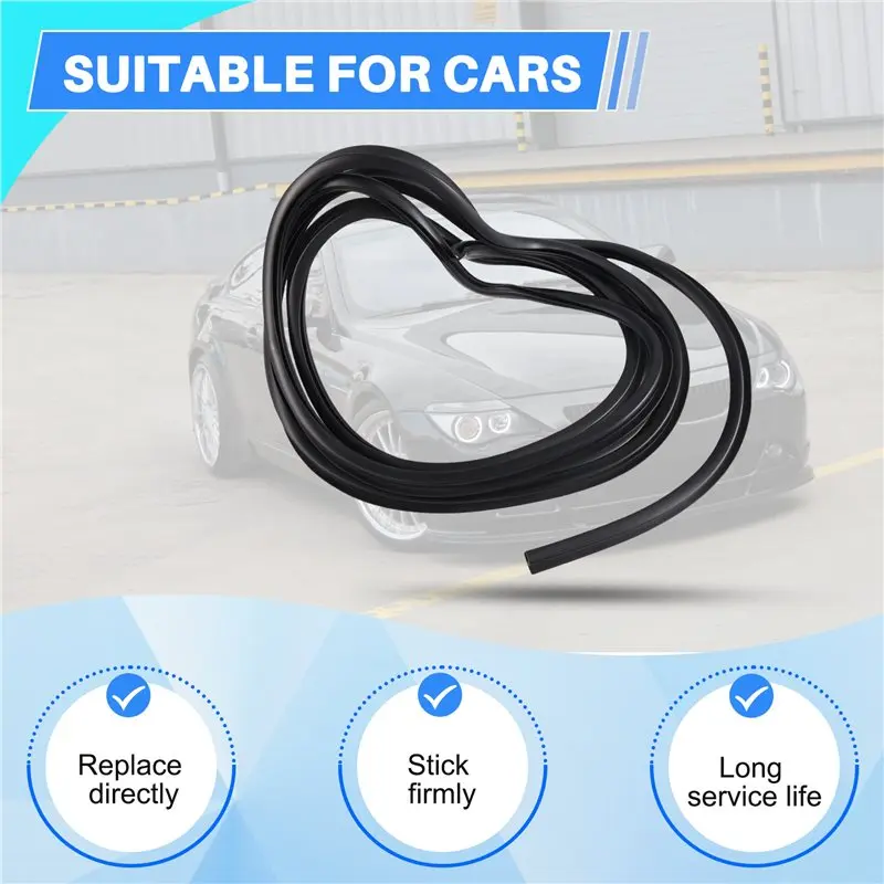For BMW E63 E64 6-Series 645Ci 650I M6 Front Windshield Upper Trim Moldings Seal Part Number 51317008911-A97E view 3
